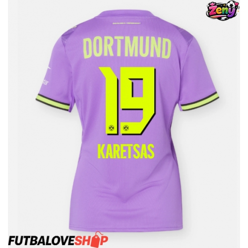 Dres Borussia Dortmund Konstantinos Karetsas #19 Tretina pre Ženy 2026-27 Krátky Rukáv